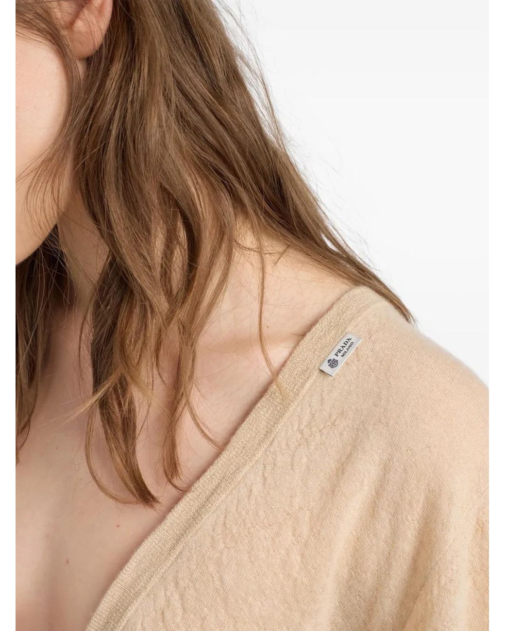 Prada Natural Cashmere Cardigan