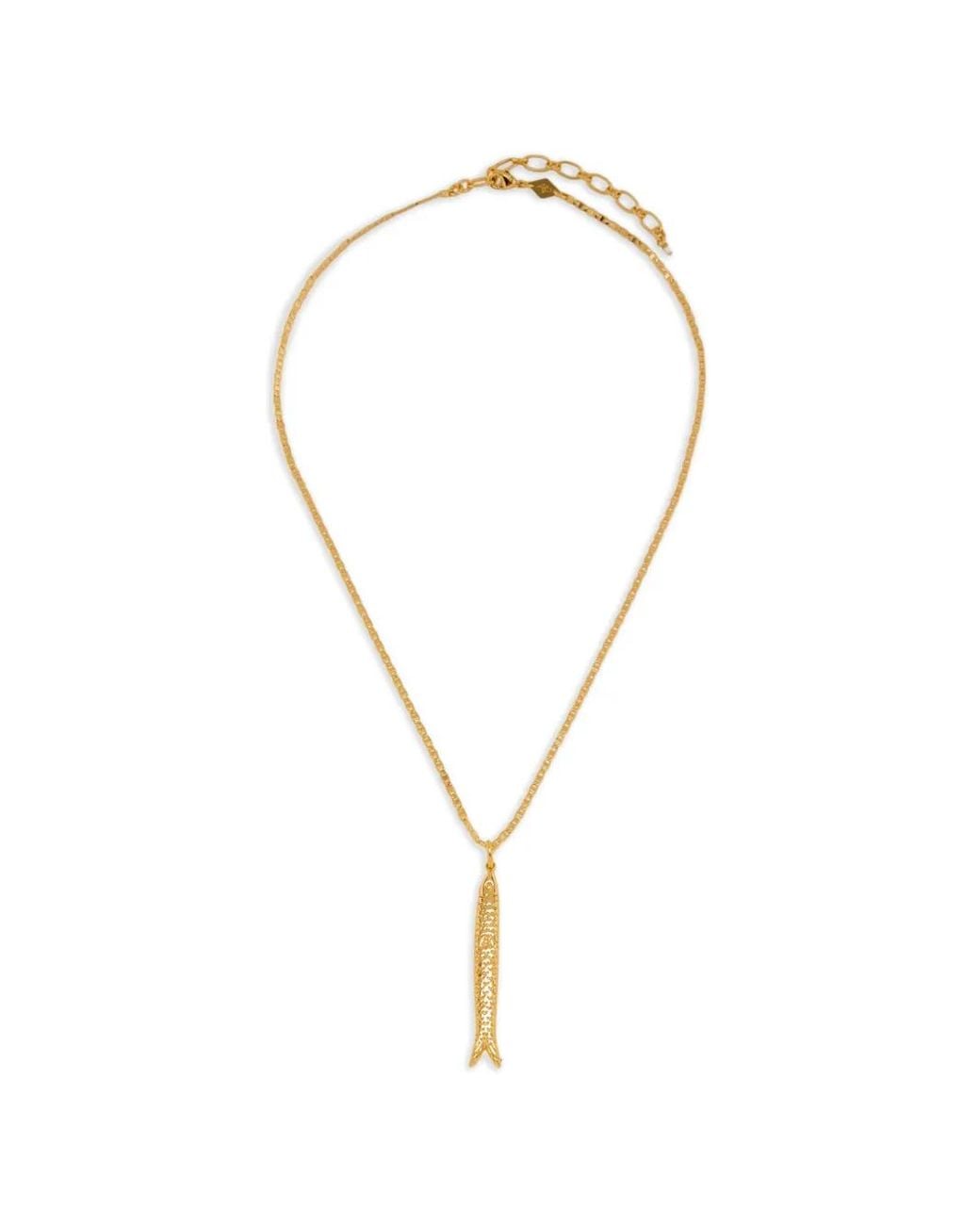 Anni Lu Metallic Hippie Fish Charm Necklace