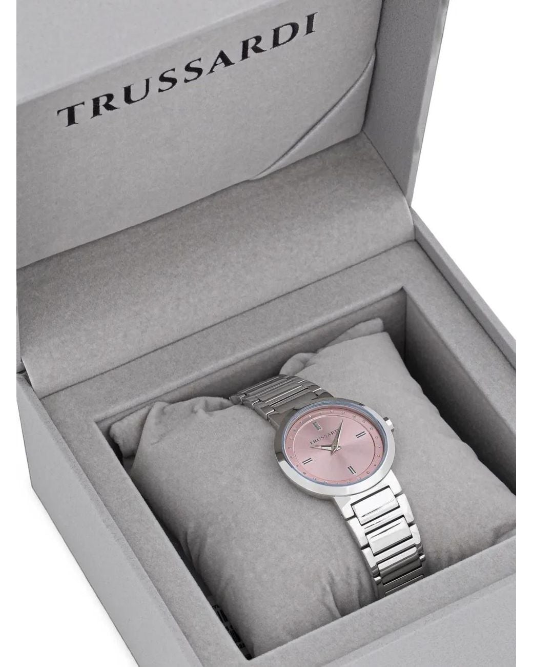 Trussardi White T-Bridge Crystal-Embellished 32Mm Watch