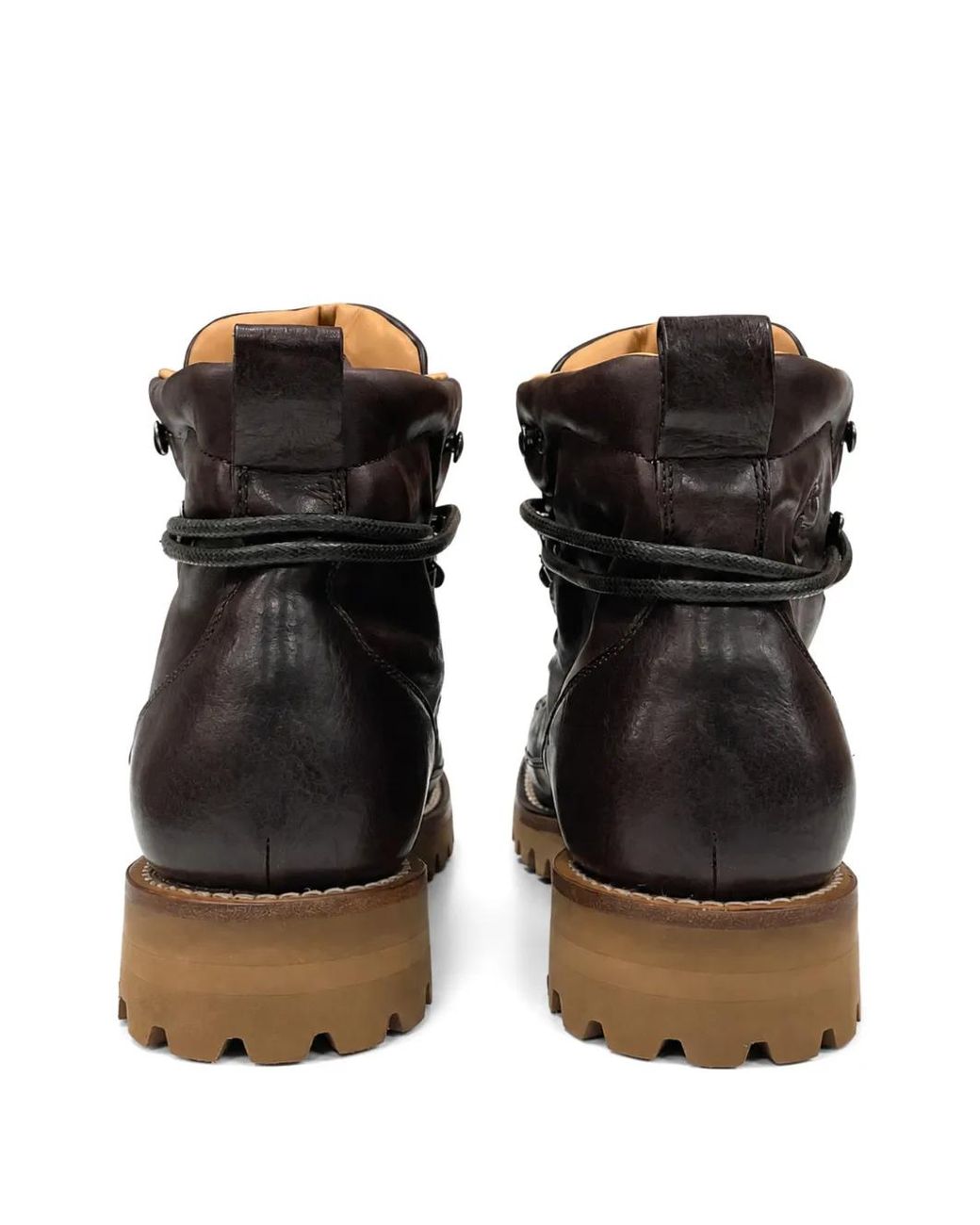 Church's Brown Lace-Up Leather Boots for men