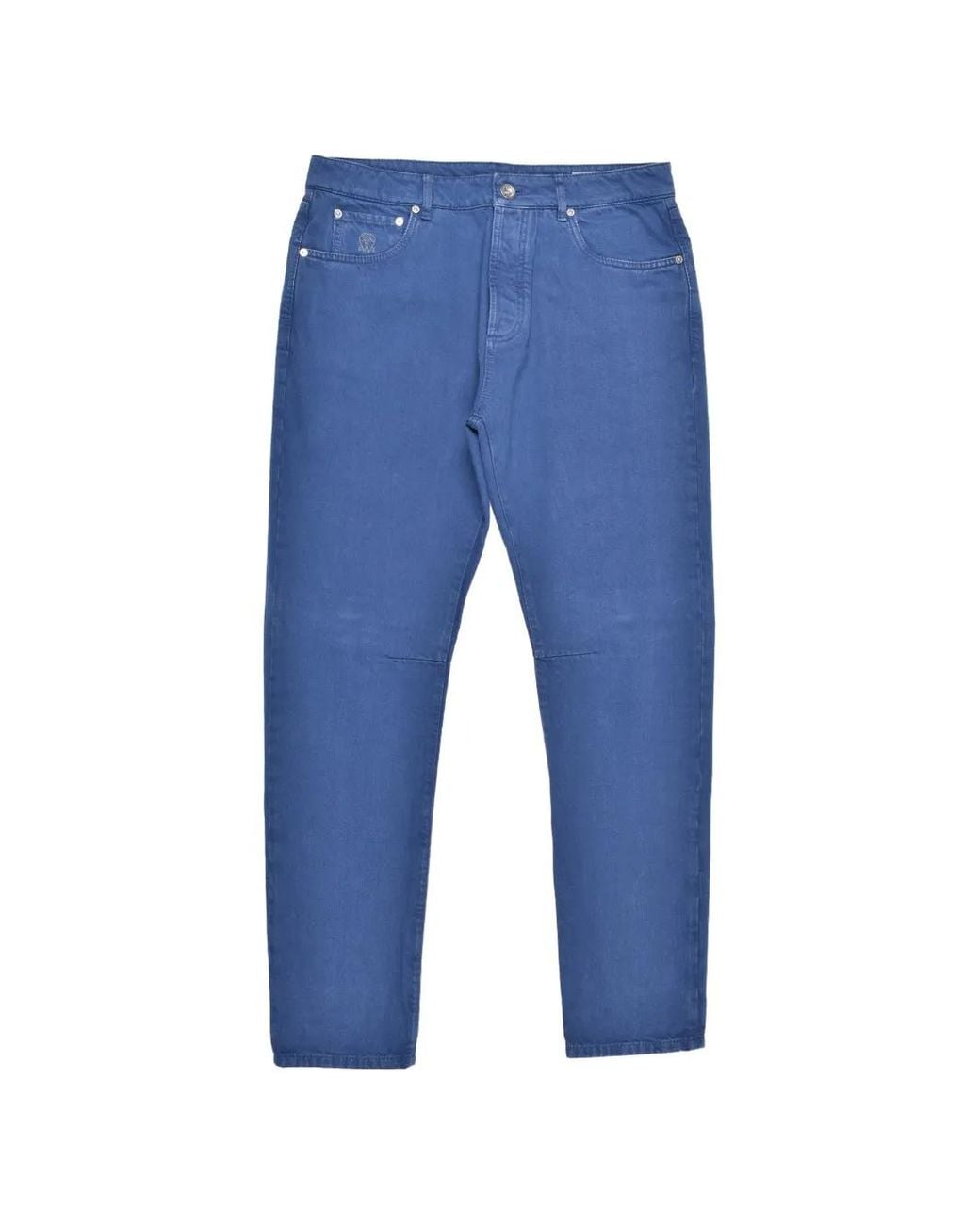 Brunello Cucinelli Blue Five-Pocket Jeans for men