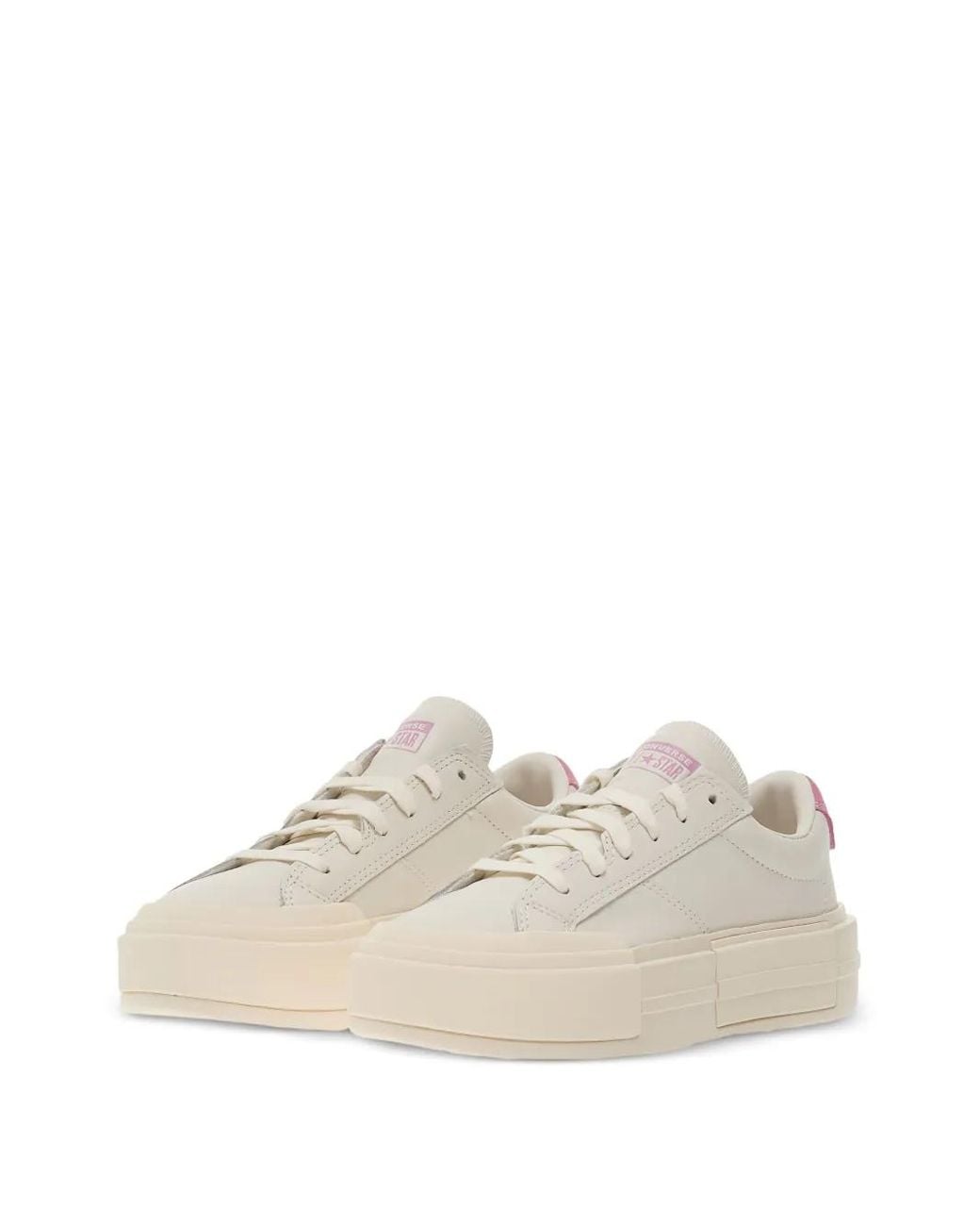 Converse Natural Platform Leather Cruise Trainers