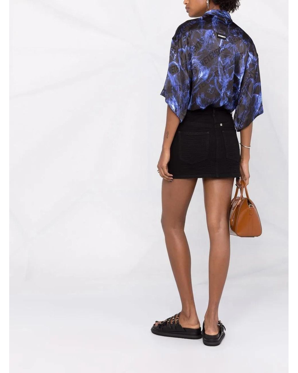 Givenchy Black Minirock Mit Monogramm