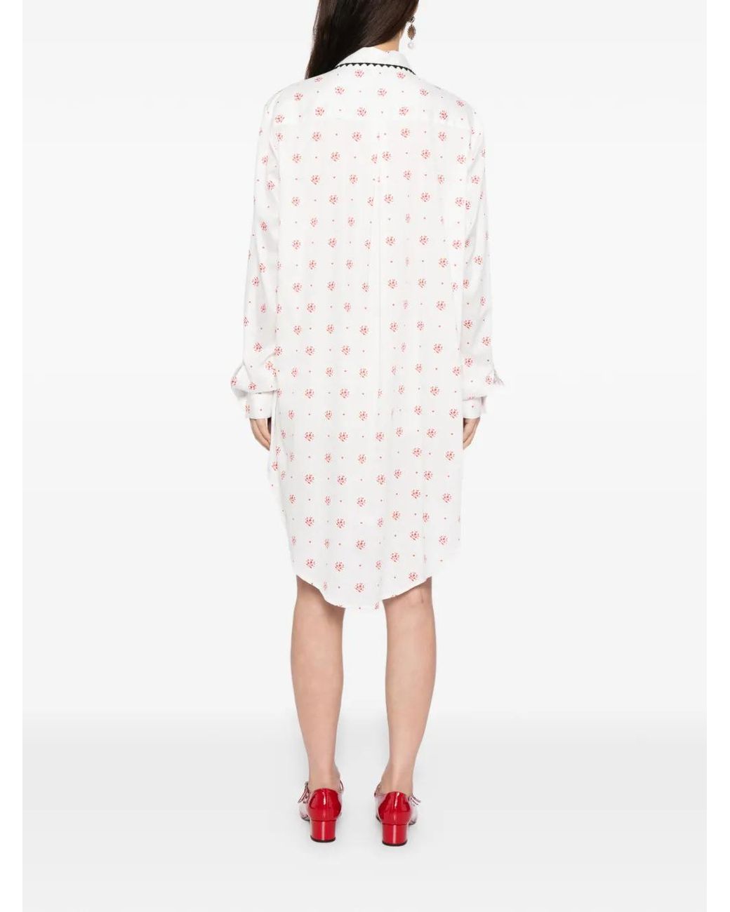 Macgraw White Sibling Shirt Dress