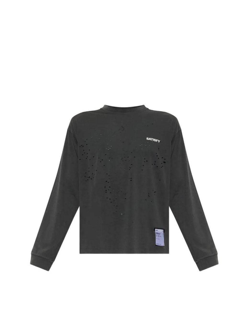Satisfy Black Mothtech Long-Sleeve T-Shirt for men