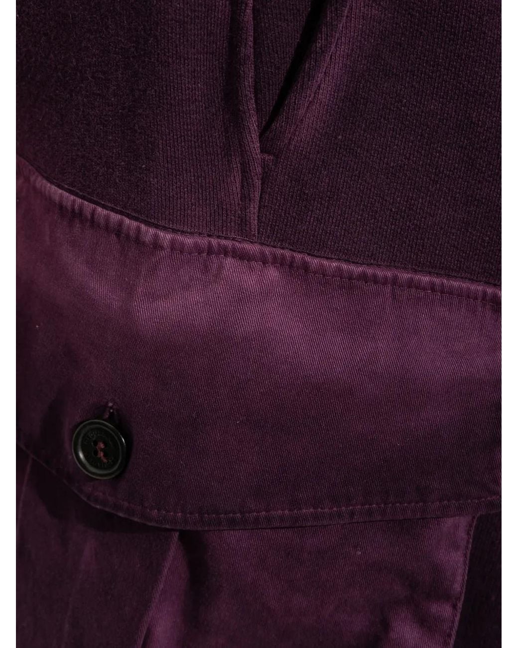 DSquared² Purple Pantalon Cargo À Chevilles Resserrées