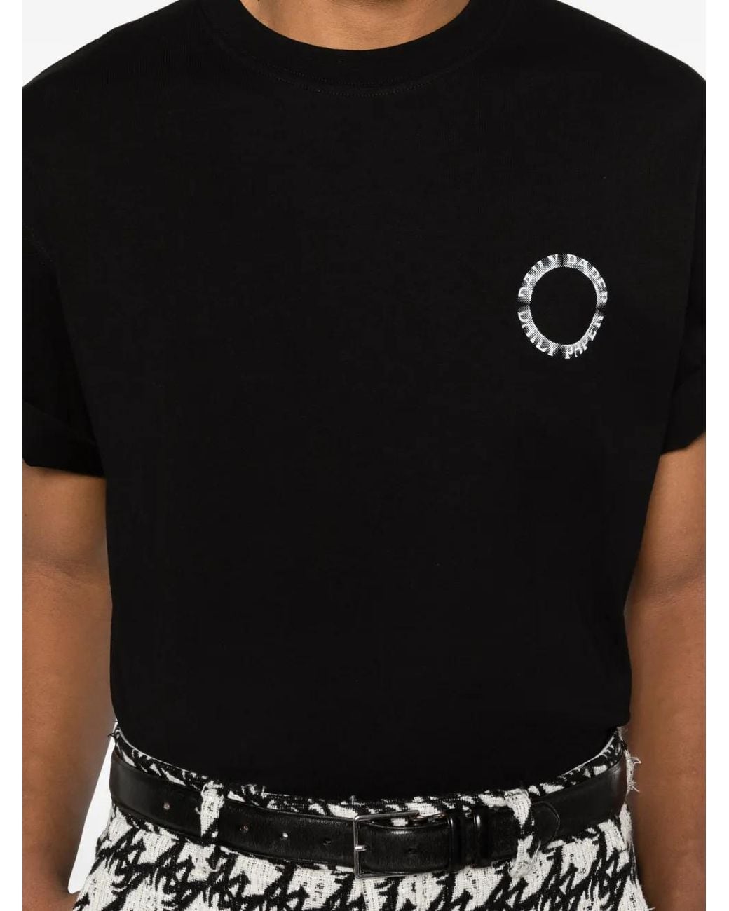 Daily Paper Black Logo-Print T-Shirt for men
