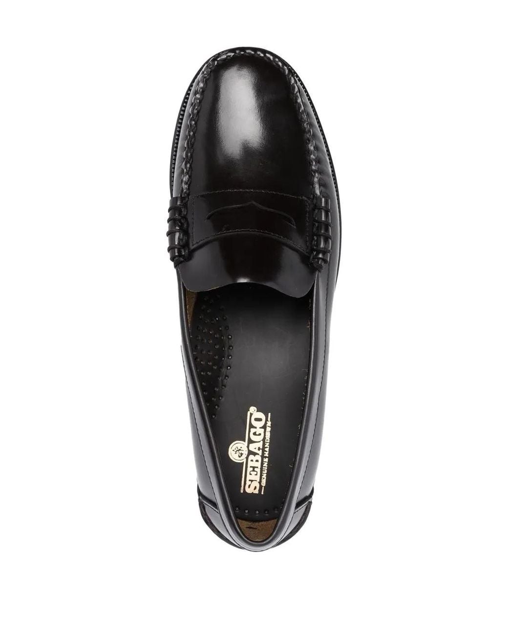 Sebago Black Classic Slip-On Loafers for men