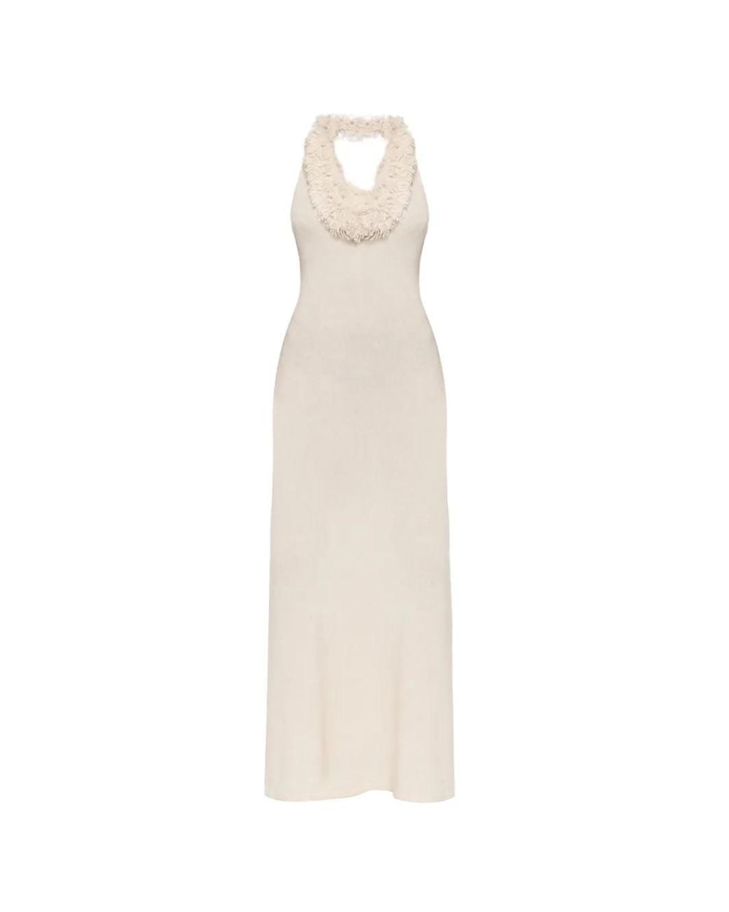 AYA MUSE White Wren Halterneck Maxi Dress