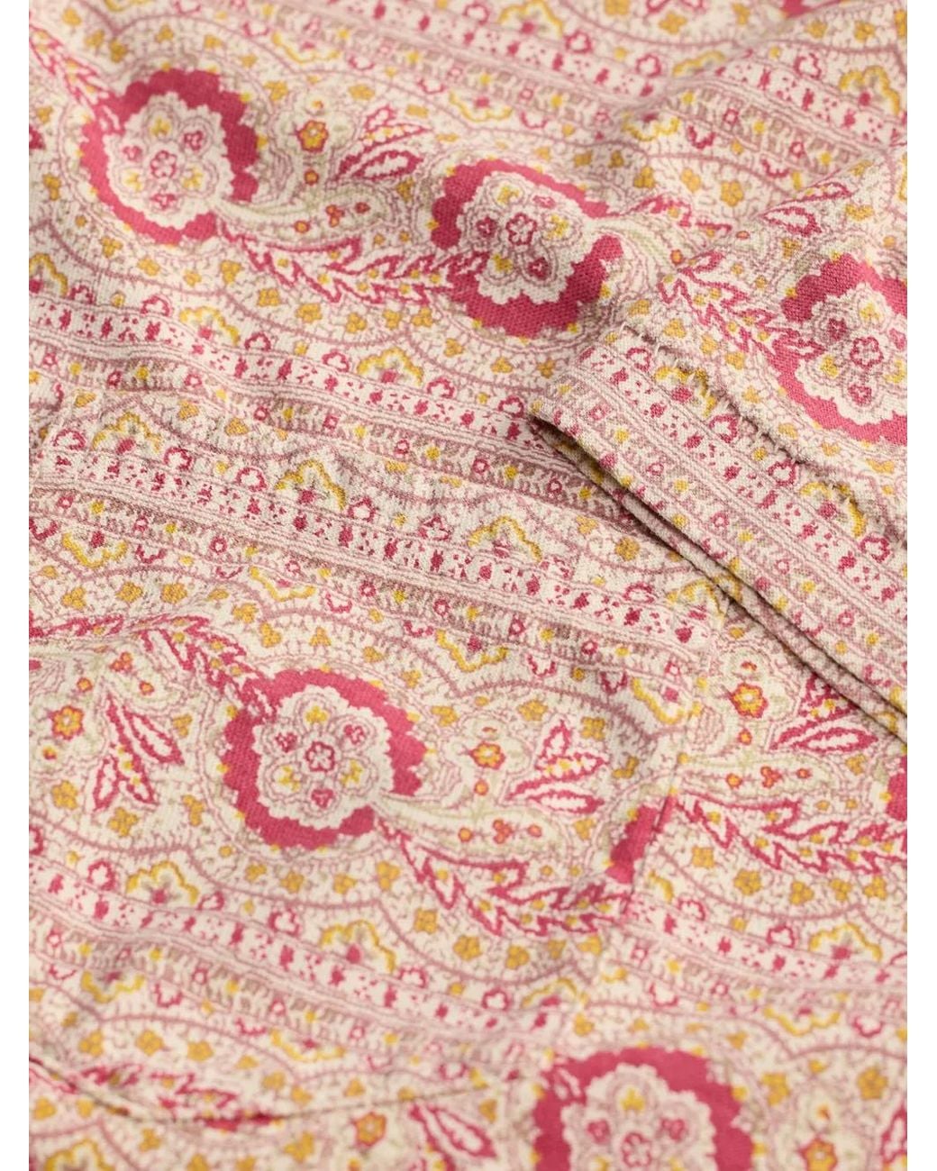 RRL Pink Paisley-Print T-Shirt for men