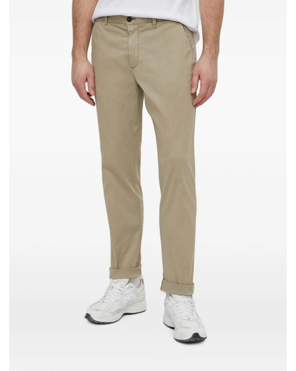 Benetton Natural Chino Trousers for men