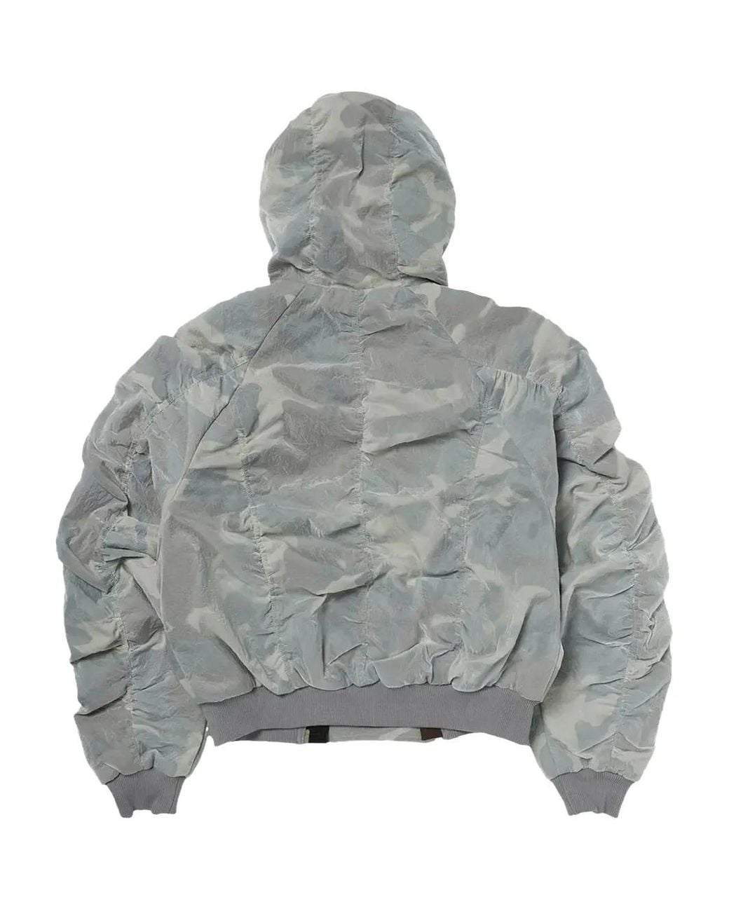 THUG CLUB Gray Clouded Double Flying Bio Jacket for men