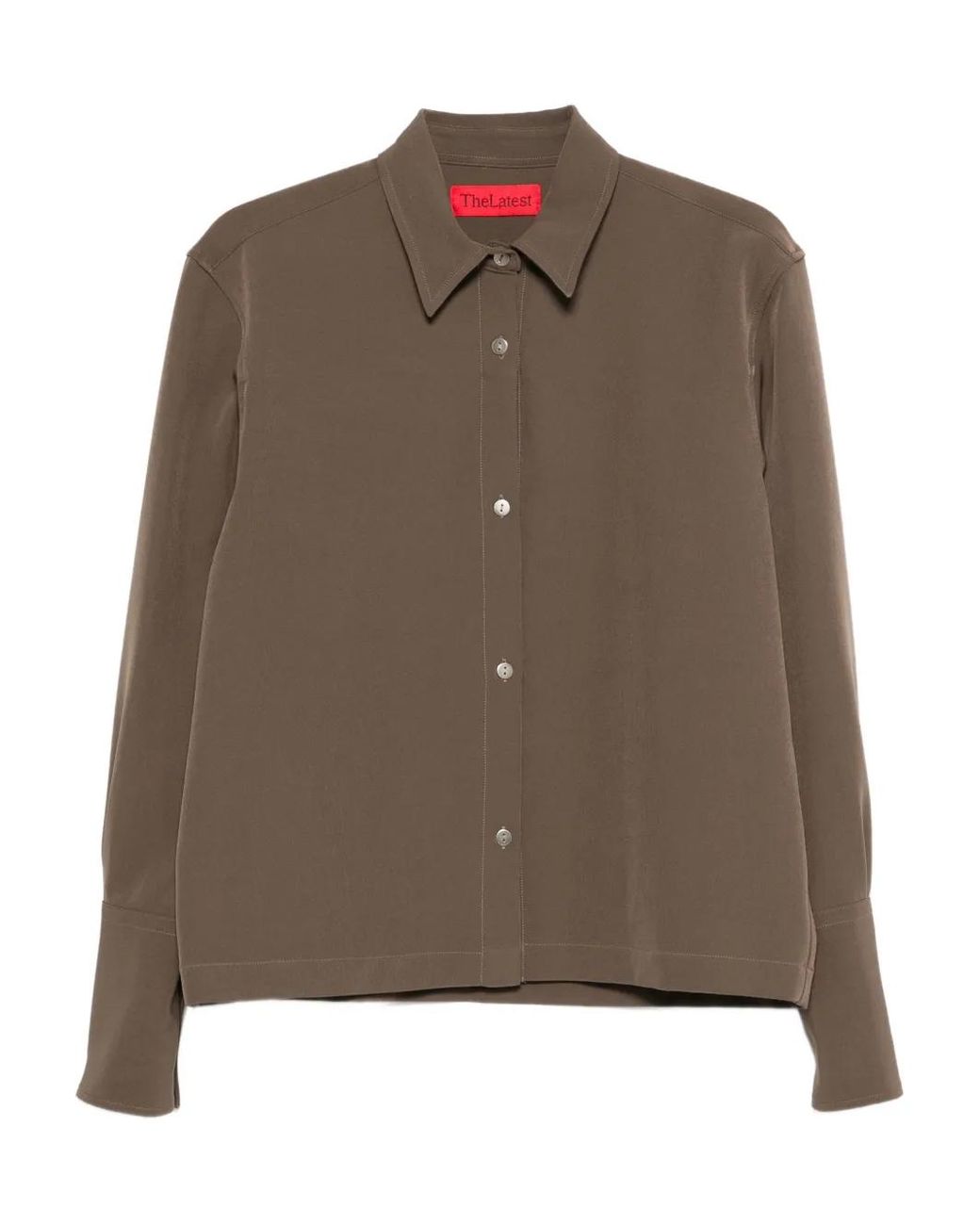 Thelatest Brown Codie Buttoned Shirt