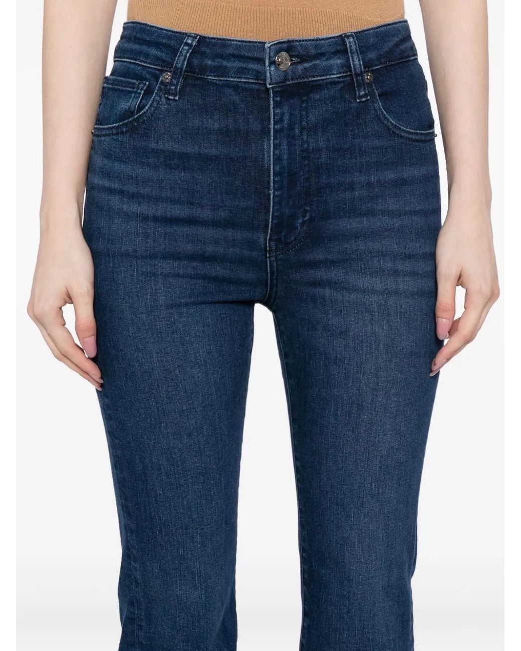 FRAME Blue The Reboot Cropped Jeans