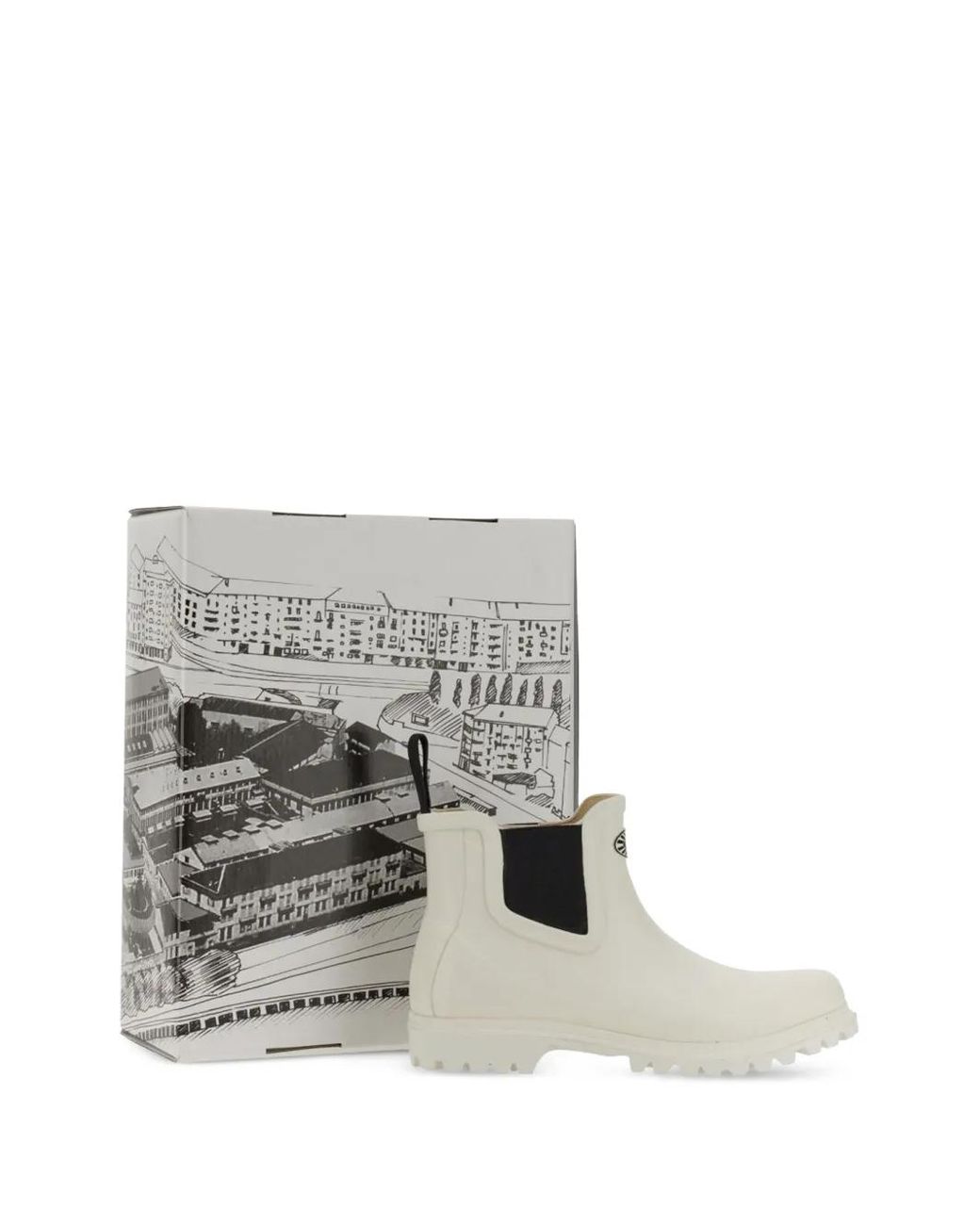 Superga White 798 Rain Boots