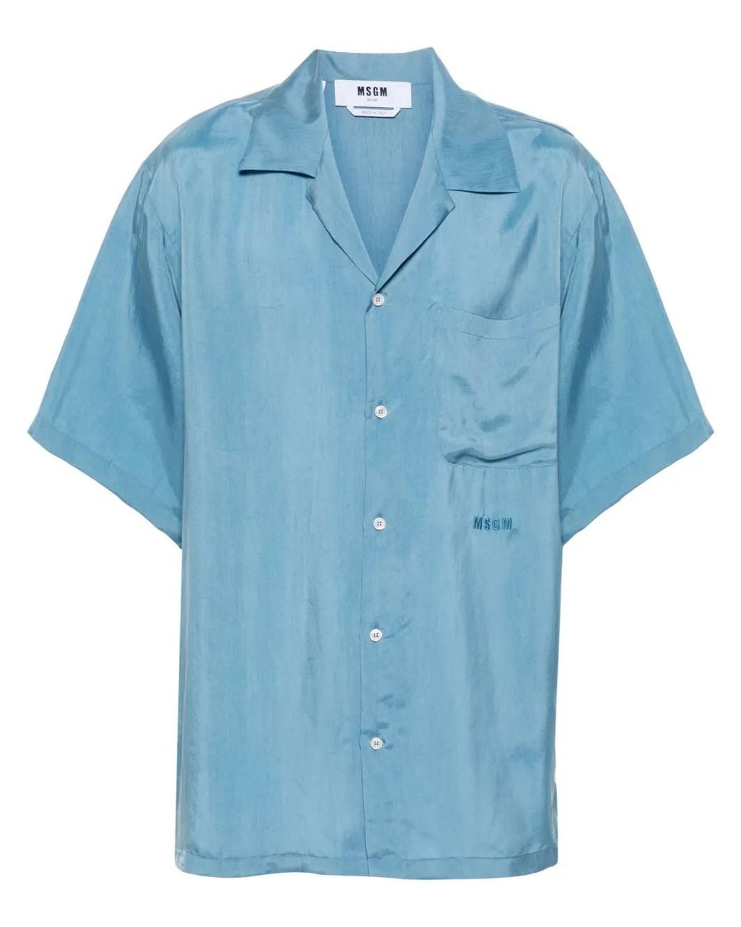 MSGM Blue Shirt for men