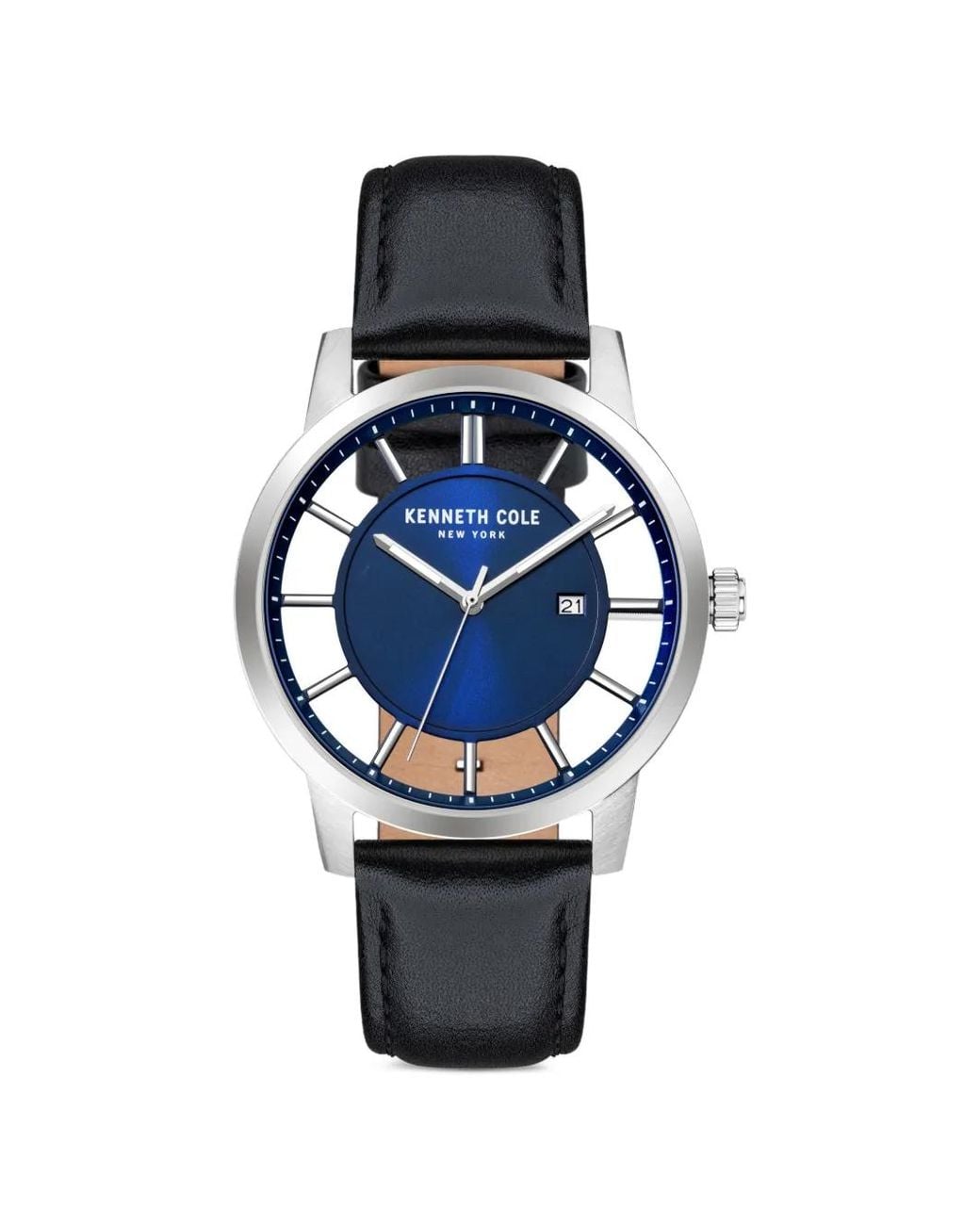 Kenneth Cole Blue Montre Skeleton Mm for men