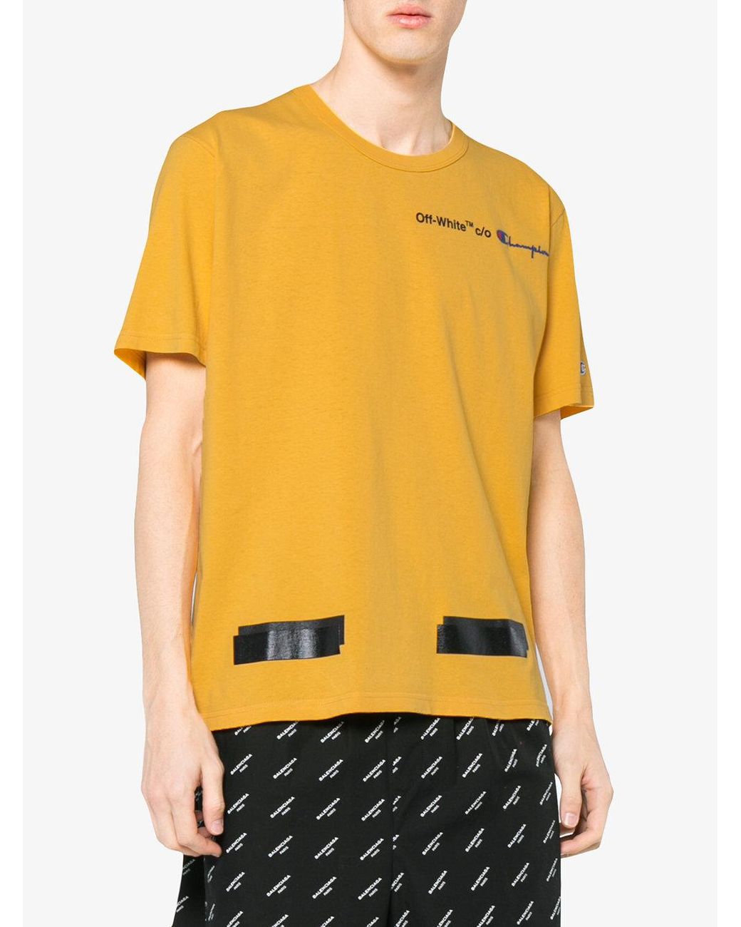 Maglia off white arancione best sale