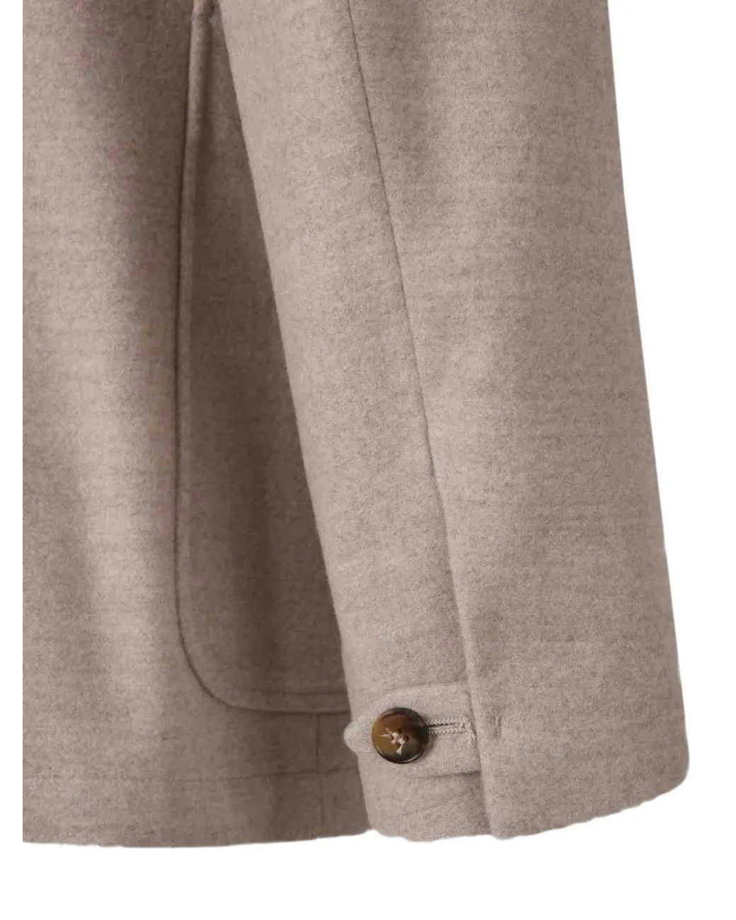 Canali Gray High-Neck Patch-Pocket Jacket for men