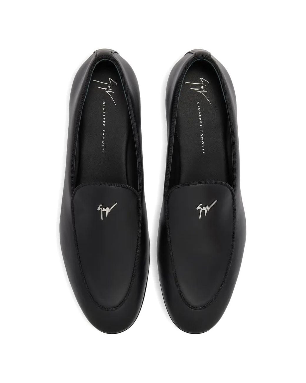 Giuseppe Zanotti Black Signature Detail Valtor Loafers for men