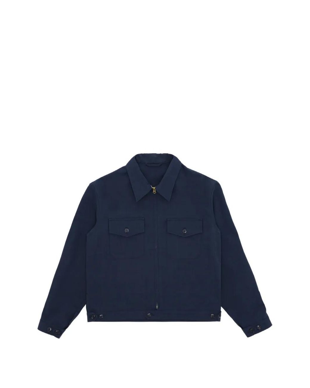 Fortela Blue Albert Zip-Up Shirt Jacket for men