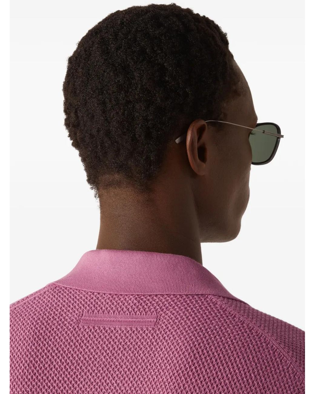 Zegna Pink Premium Cotton Polo Shirt for men