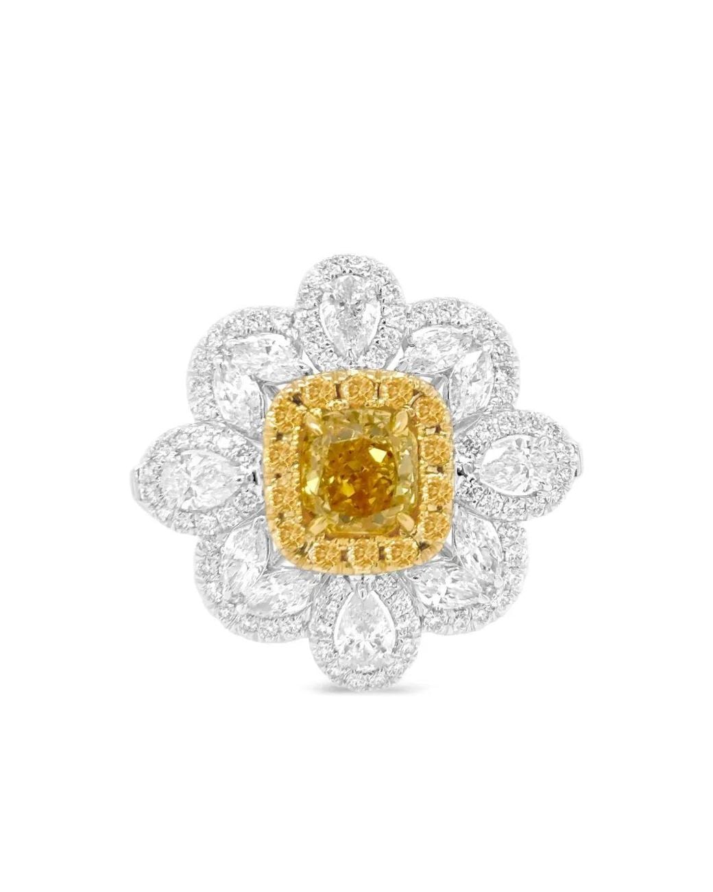 HYT Jewelry White 18K And Diamond Ring Pendant
