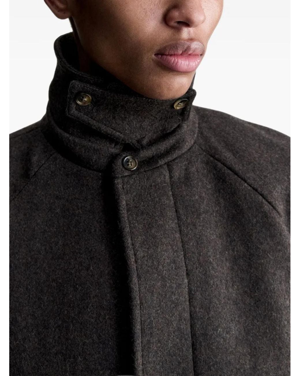 A.P.C. Black Loose-Fit Heather Mac