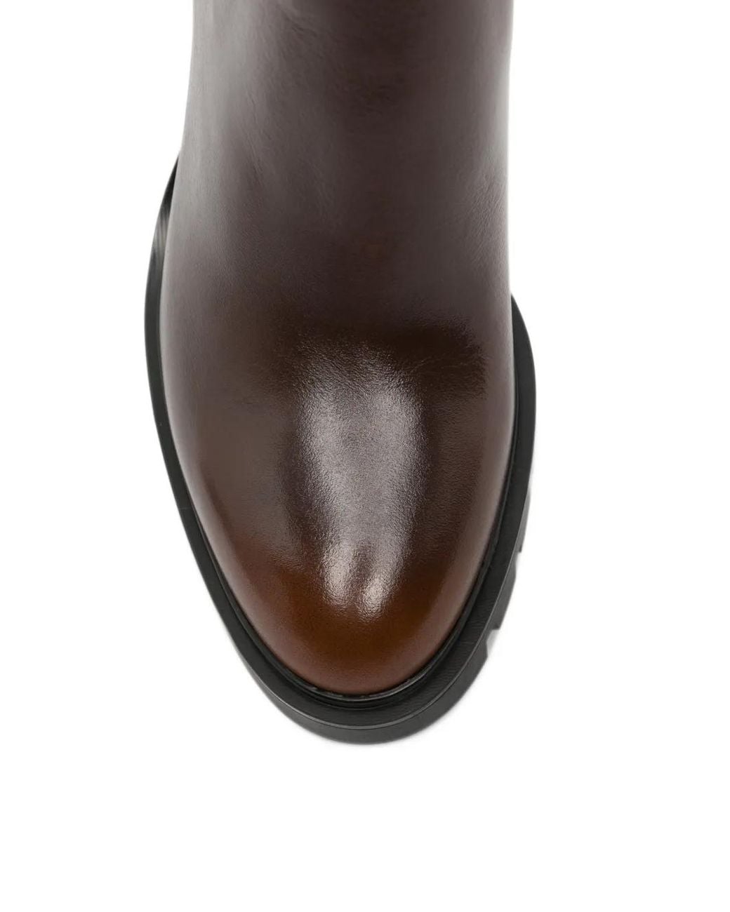 Santoni Brown Chunky-Sole Chelsea Boots