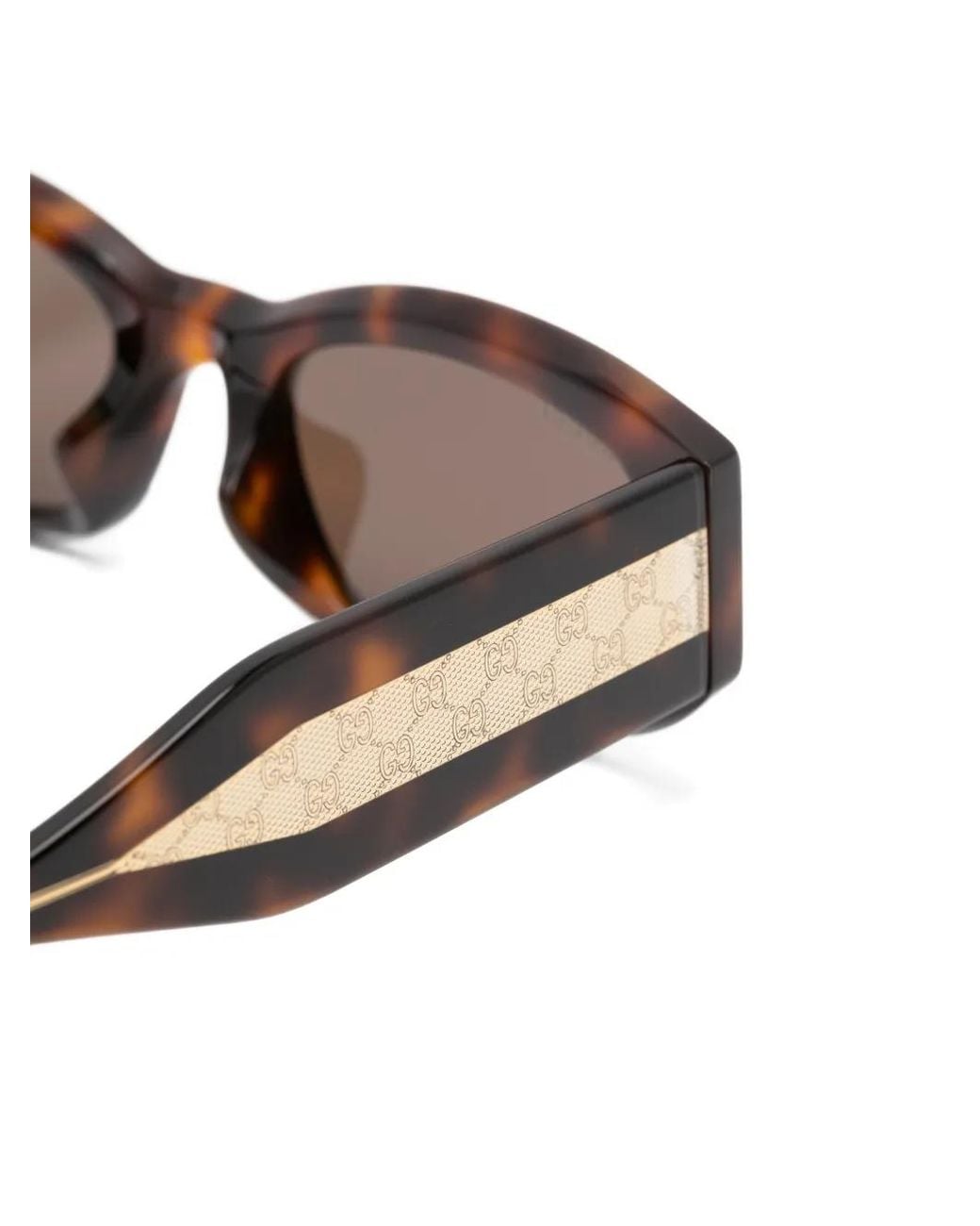 Gucci Pink Rectangle-Shape Sunglasses