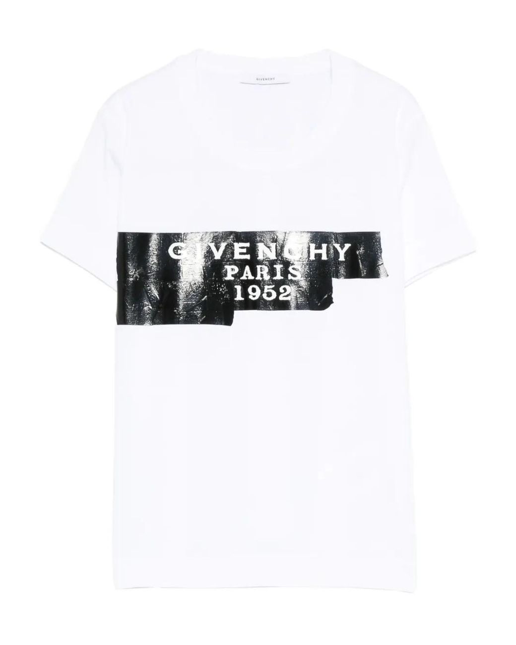 Givenchy White Logo Printed Crewneck T-Shirt