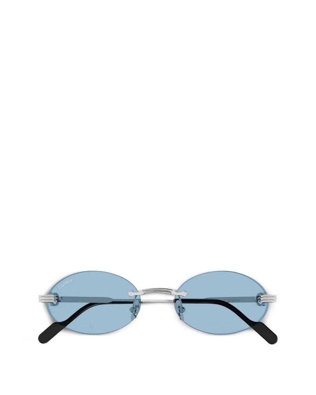 Cartier Blue Lunettes De Soleil À Monture Ronde