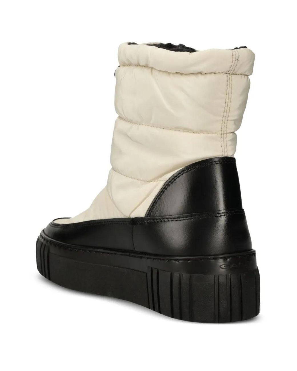 Gant White Logo-Patch Boots