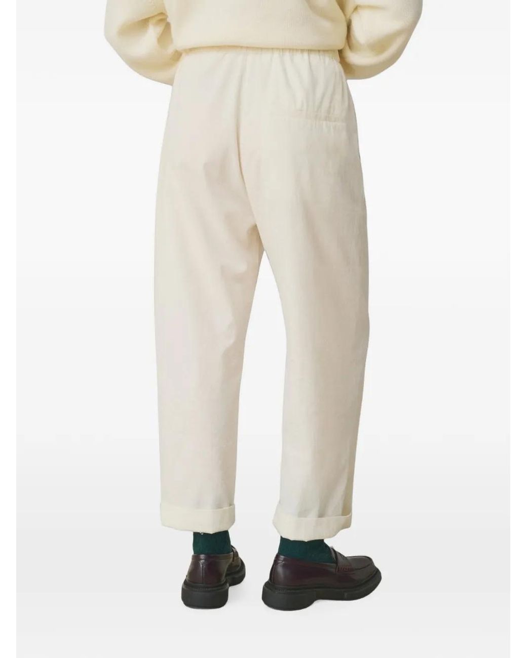 Mii White Kika Corduroy Trousers