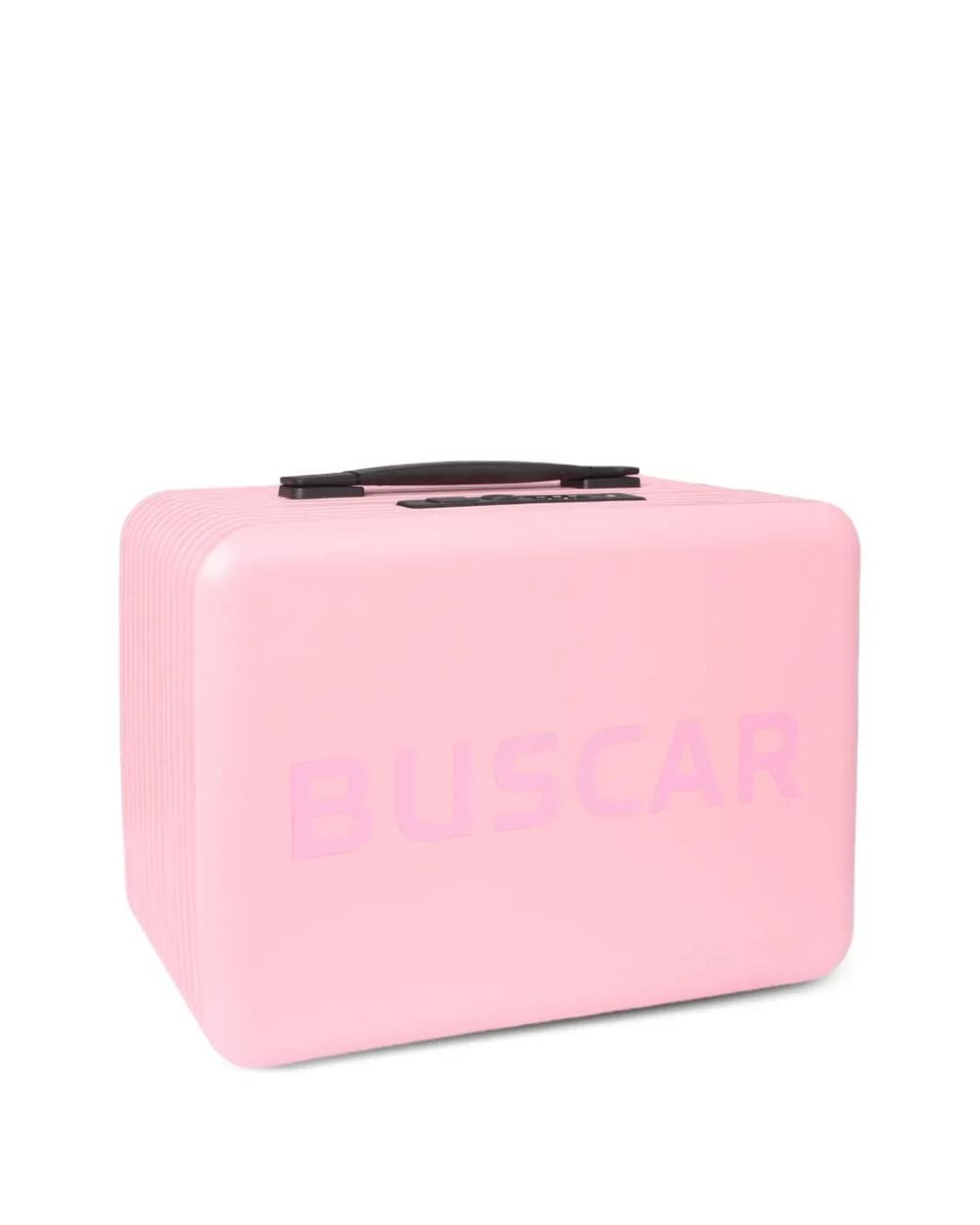 BUSCAR 1 Pink Logo-Print Ribbed Briefcase for men