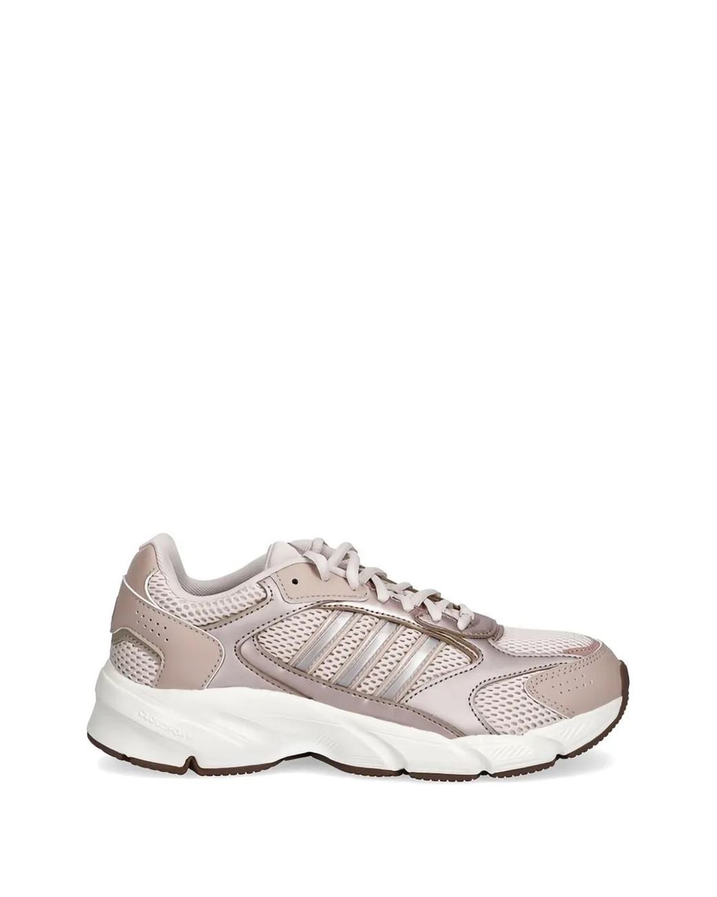 Adidas White Stripes Lace-Up Sneakers