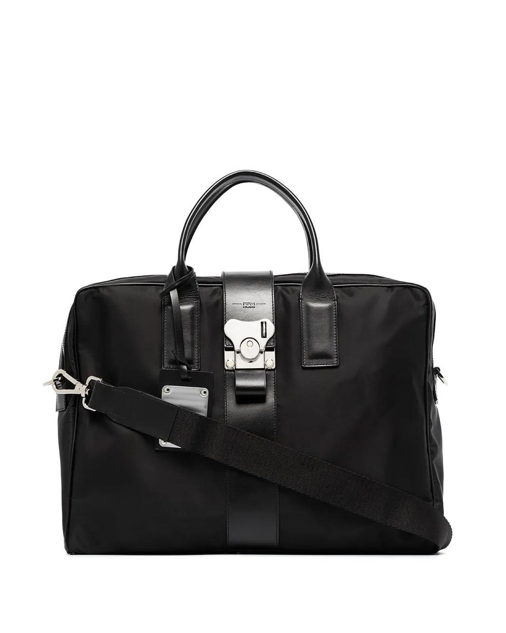 Fpm Milano Black Bank On The Road Leather-Trim Briefcase for men