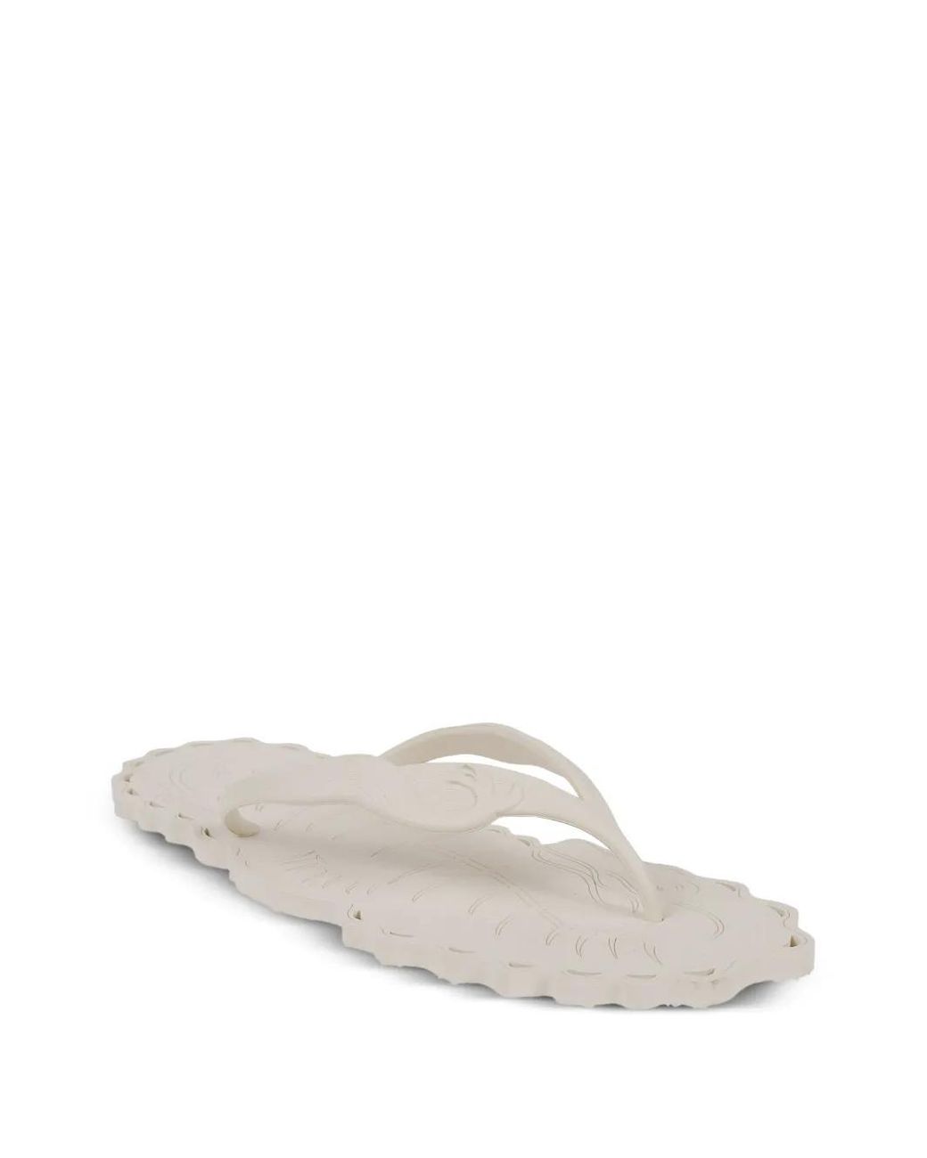 Zimmermann White Tongs À Bords Festonnés