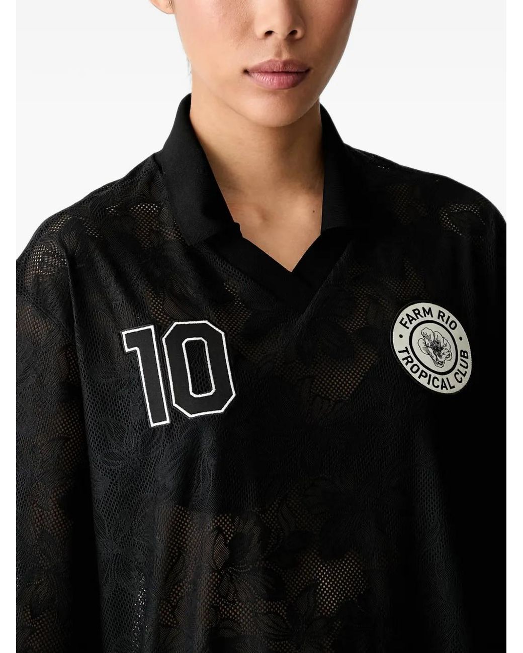 Adidas Black X Farm Rio Loose-Fit T-Shirt