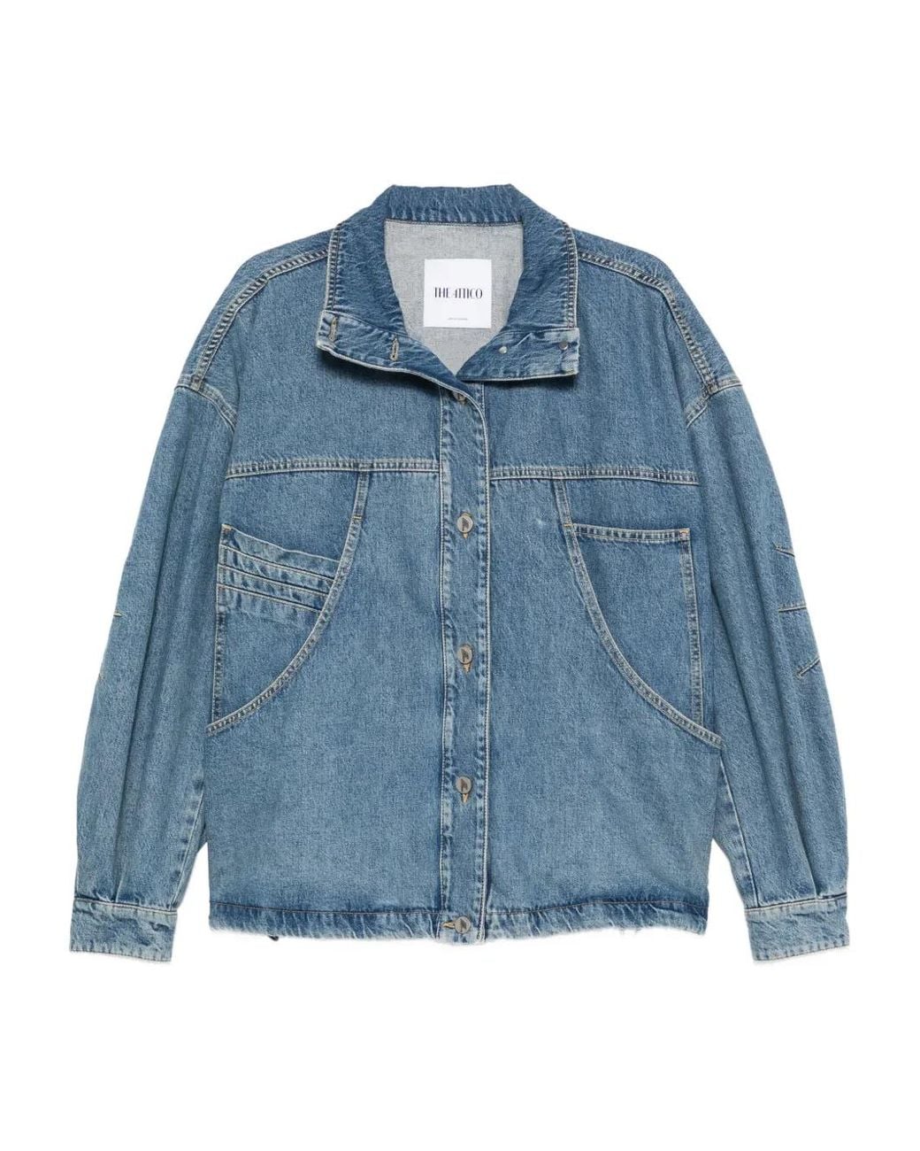 The Attico Blue Denim Cotton Jacket
