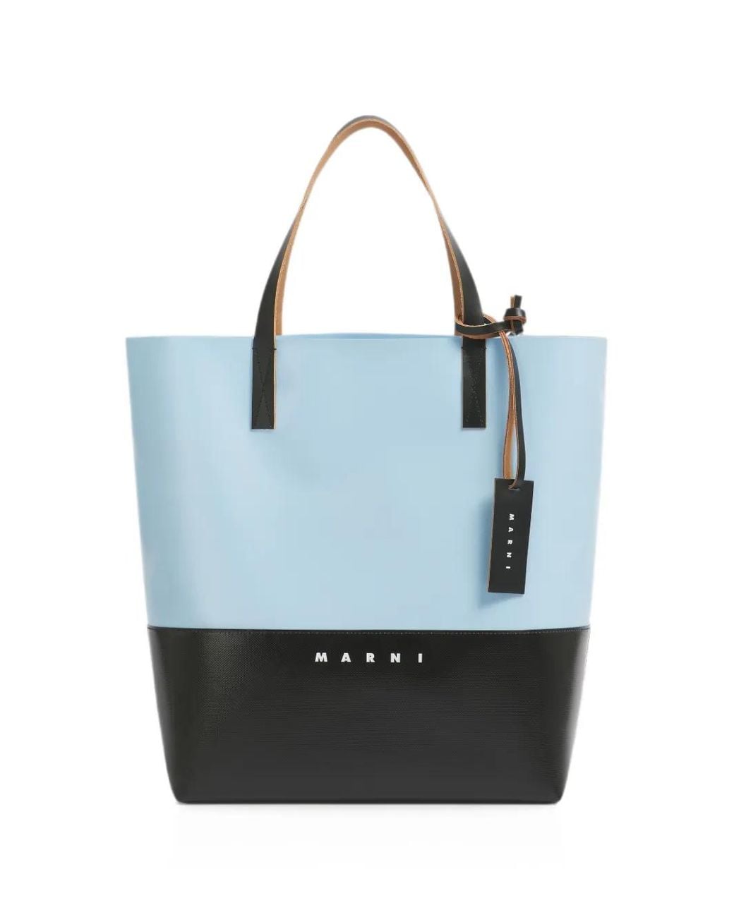 Marni Blue Open Shopper With Tag for men