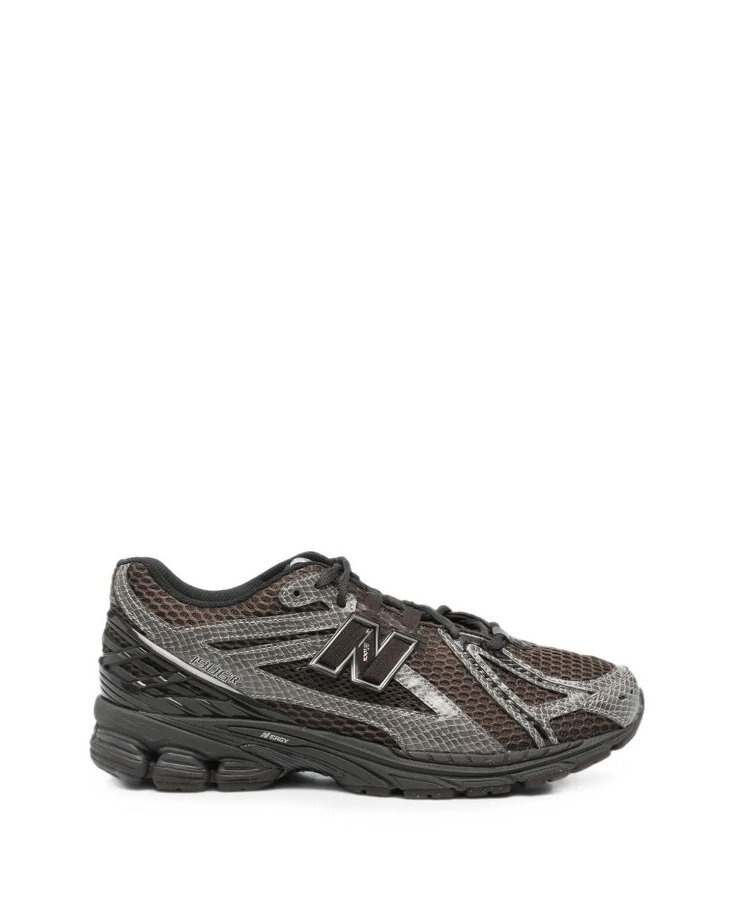 New Balance Gray 1906R Snakeskin-Effect Sneakers