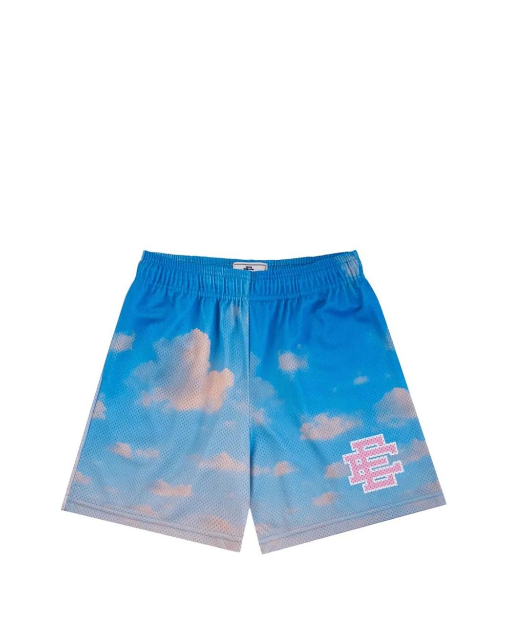 Eric Emanuel Blue Morning Clouds Mesh Shorts for men