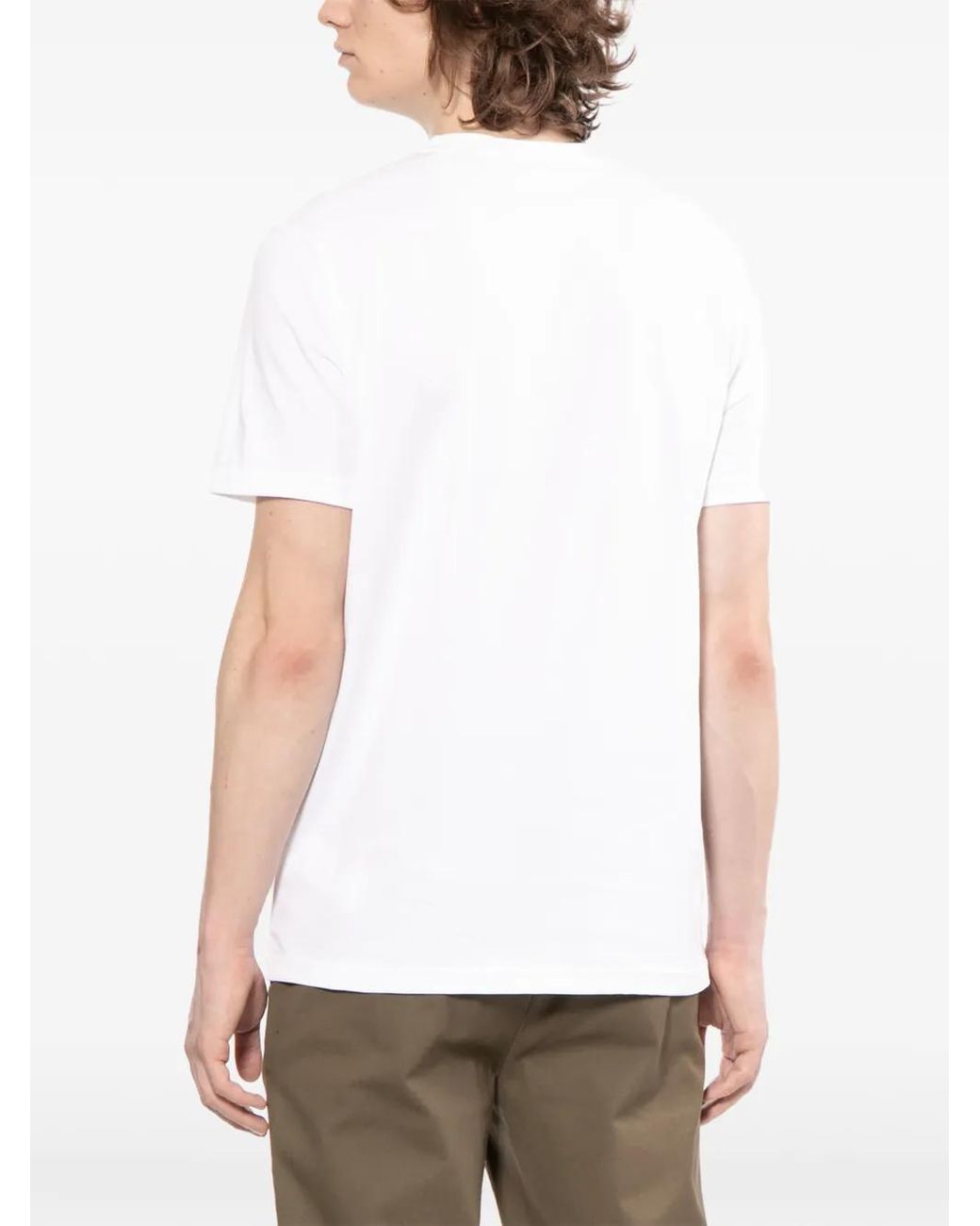 Fred Perry White Crew Neck T-Shirt for men