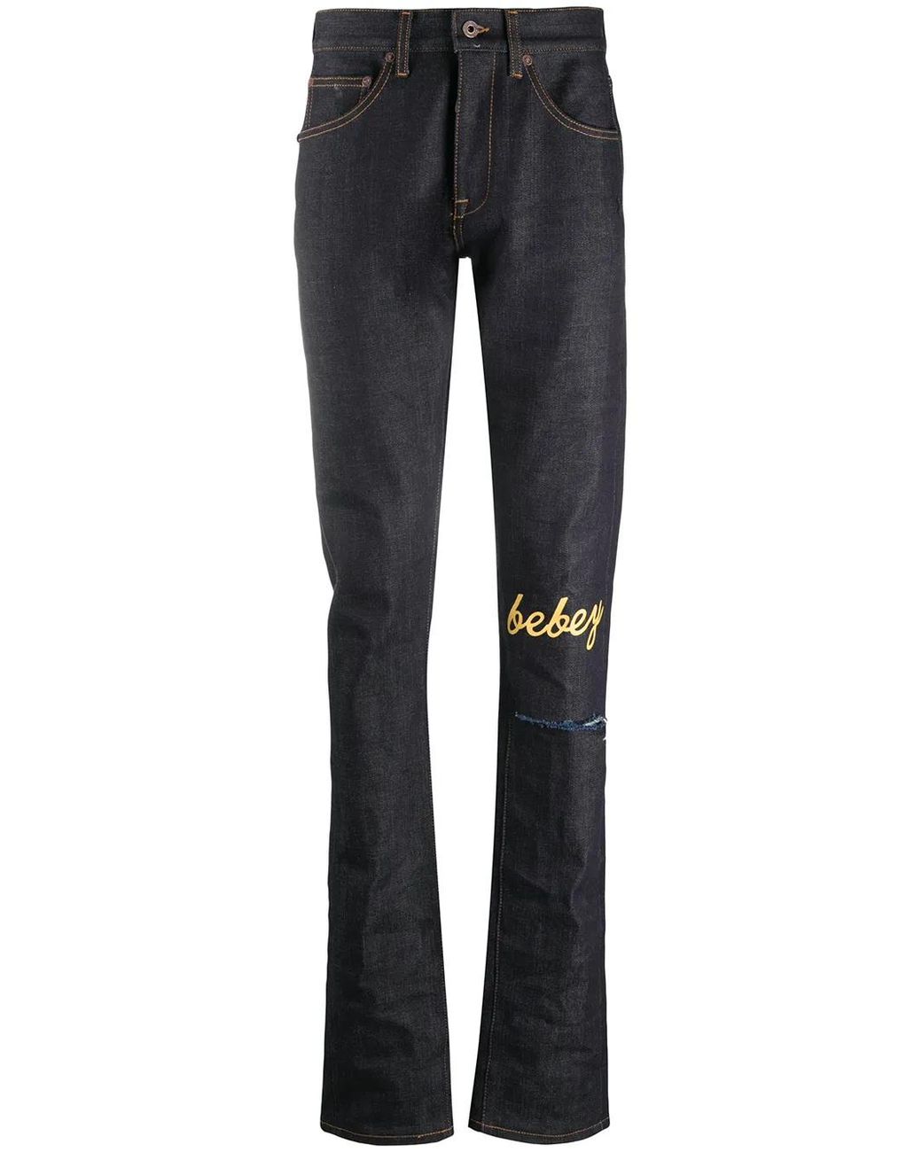 Off-White c/o Virgil Abloh Blue X Theophilus London Bebey Selvedge Jeans for men