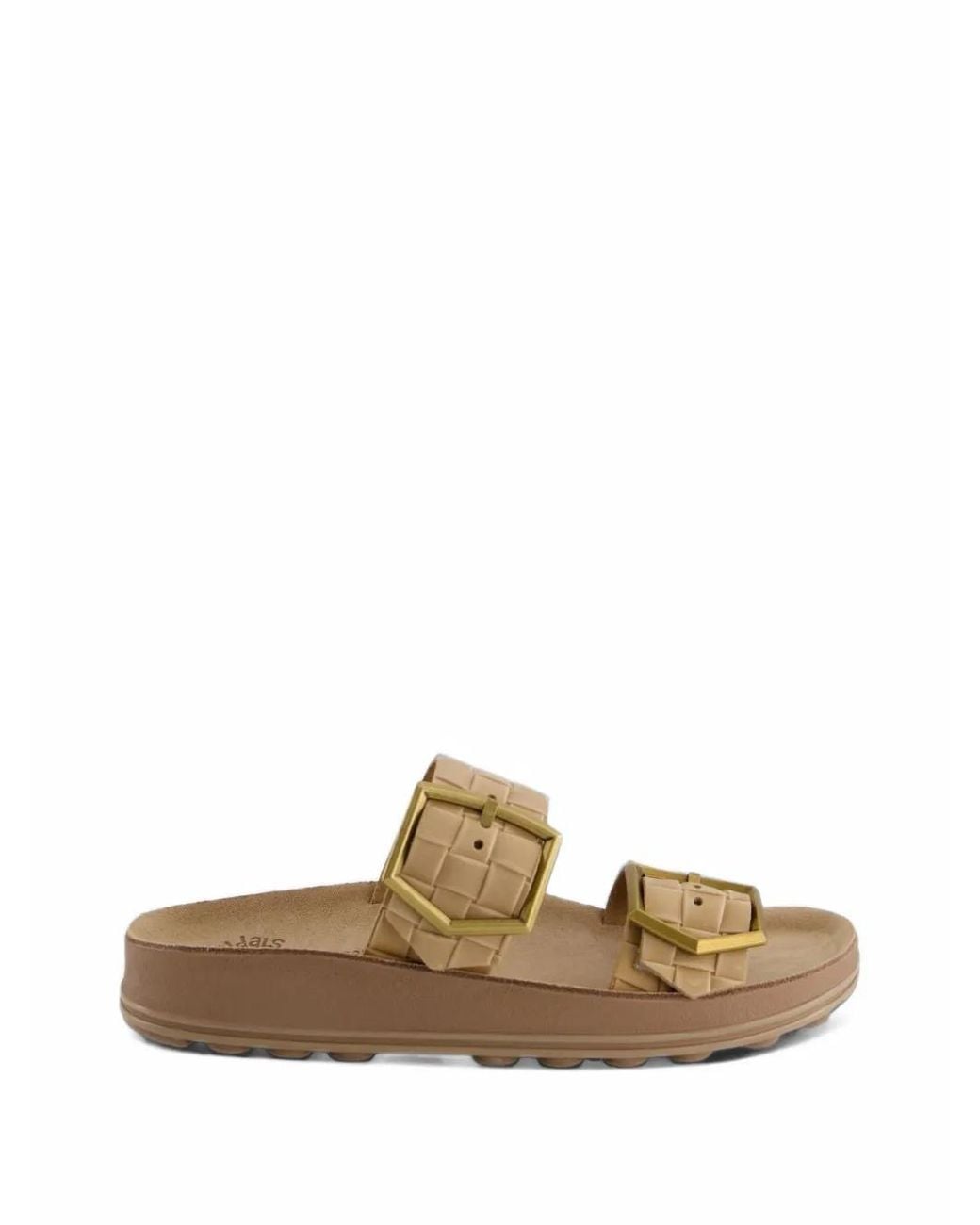 FANTASY SANDALS Natural Taylor Woven-Strap Sandals