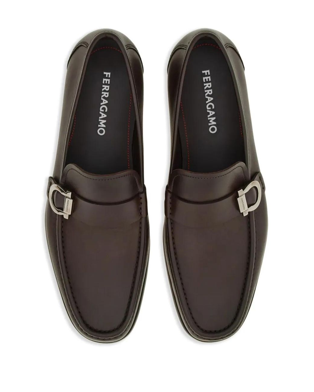 Ferragamo Black Caspian Moccasins Shoes for men