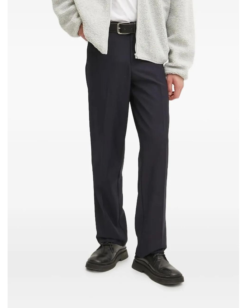 Samsøe & Samsøe Gray Straight-Leg Trousers for men