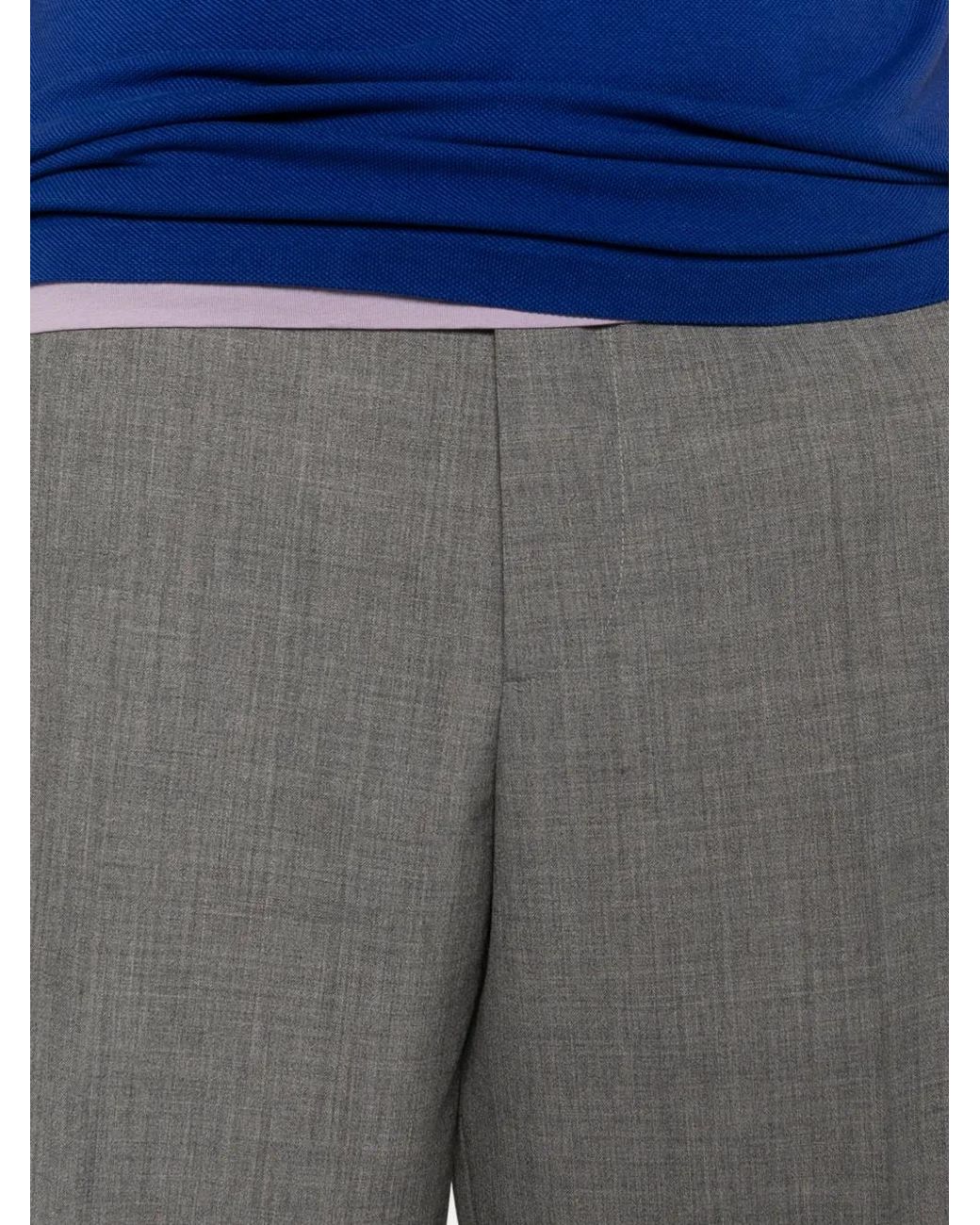 Moschino Gray Straight Trousers for men