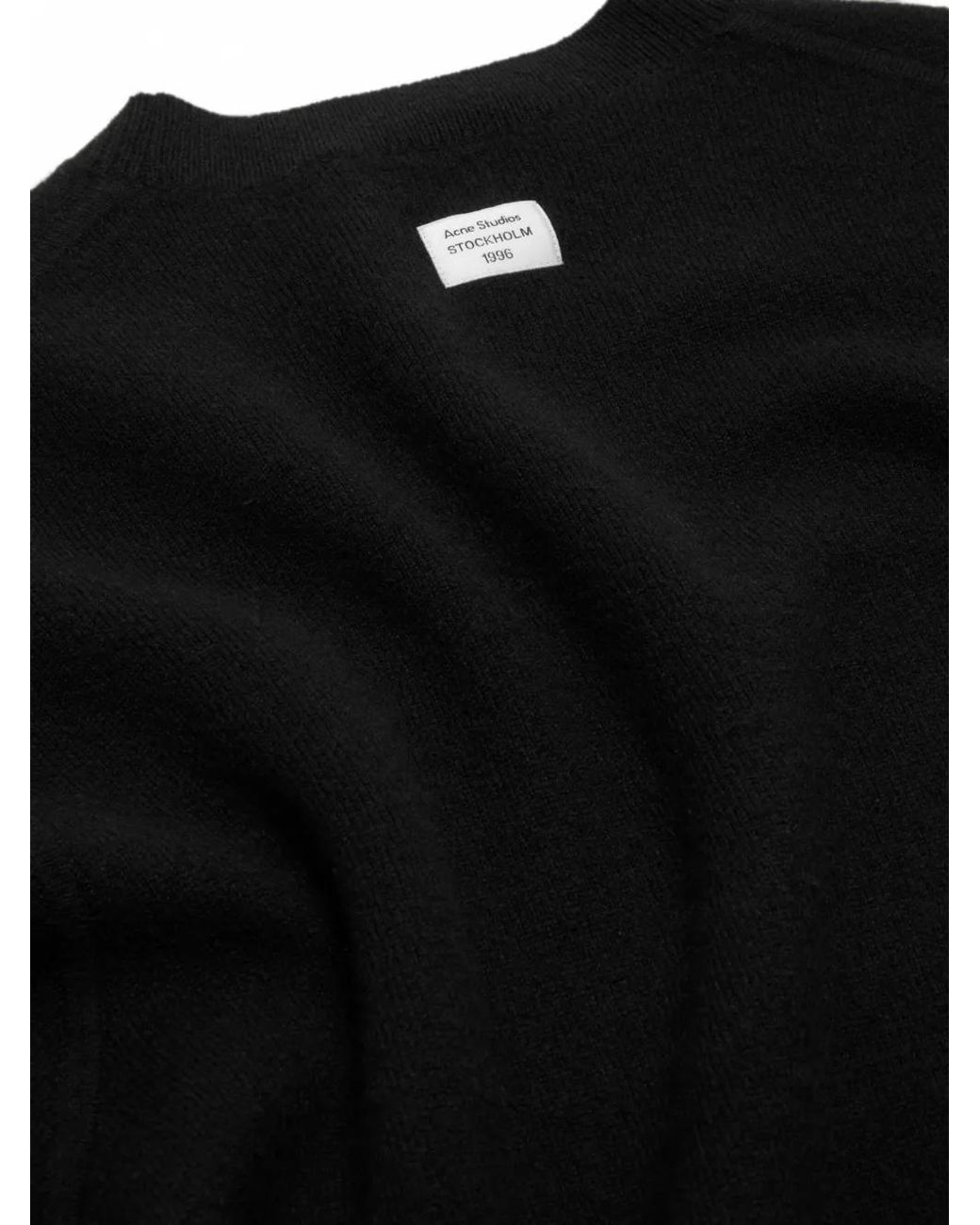 Acne Kaschmirpullover Mit Logo in Black für Herren